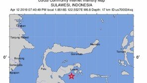 인니 술라웨시섬 6.8 강진…0.5m 높이 쓰나미