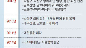 대우건설 인수 ‘승자의 저주’에 그룹 날개 꺾여