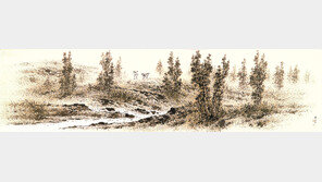 한국에서만 볼 수 있는 ‘靑田 산수’… 선과 형태 극도로 강조 ‘小亭 양식’