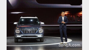 현대차, 엔트리 SUV ‘베뉴’ 실물 공개… 동급 최고 안전사양 탑재
