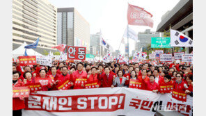 “이미선 임명은 국민 개무시하겠다는 것”…장외로 나간 한국당