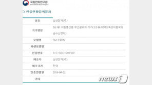 갤럭시 폴드 5G 국내 전파인증 통과…5월중순 출시되나