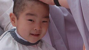 삭발도 즐거운 동자승