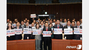 황교안 “악법 야합 막기위해 투쟁…靑 앞 천막이라도 치겠다”