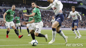 ‘손흥민 90분’ 토트넘, 브라이튼에 극적인 1:0 승리