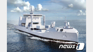 현대중, 뉴질랜드 수주 2만3000t급 군수지원함 진수