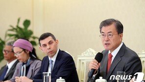 文대통령 “가급적 빠른 시일 내 김정은 만나 북미대화 촉진”