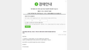 네이버 블로그 ‘접속오류’, 1시간 만에 복구…이달에만 두번째