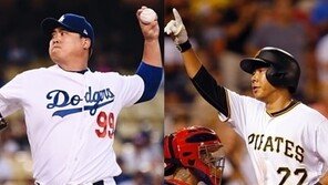‘동갑내기’ 류현진·강정호 빅리그 맞대결 성사…KBO 상대 전적은?