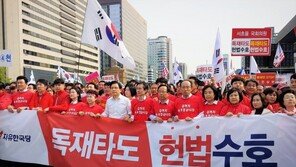 패스트트랙 장외투쟁 나선 한국당…靑 앞서 “좌파독재 심판”