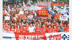 황교안 “우리가 극우면 文정부는 극극극극좌”… 홍영표 “독재 타도? 박정희 정권때 외쳤어야”