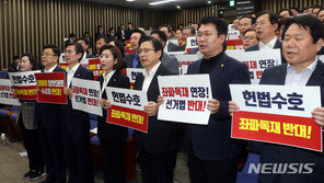 “한국당 해산” 국민청원 33만명 돌파…靑 홈페이지 ‘마비