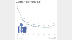 서울 집값 바닥 쳤나…매매전망지수 7개월만에 ‘기지개’