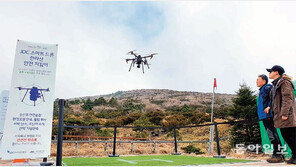 “한라산은 내가 지킨다” 드론, 힘찬 비상