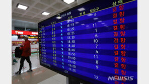 군산공항 활주로 지반 침하 발견…항공편 모두 결항