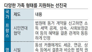 가족의 다양성 인정, 법으로 보호하는 선진국