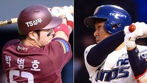 엎치락뒤치락, 박병호·양의지 4개 부문 타이틀 1·2위 놓고 각축