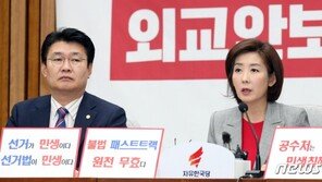 한국당 “北 미사일 발사, 국제사회에 5000만명 핵인질 확보 선언”
