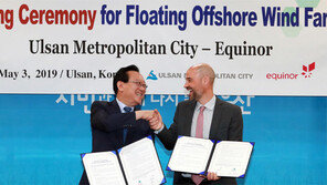 순항하는 울산 ‘부유식 해상풍력 발전단지’
