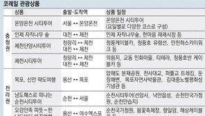한숨 자고 나면 목적지에… 차 없이 떠나는 전국여행