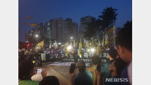 “3기 신도시 철회” 빨간 머리띠 두르고 거리로 나온 1,2기 신도시 주민들