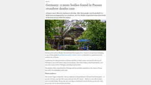 독일 석궁 사망 사건, 여성 시신 2구 추가 발견 …사망자 총 5명