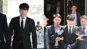 승리, 영장심사 출석 전후 극적 대비…포승줄에 묶여 유치장 行