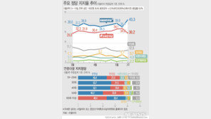 민주-한국 지지율 격차 논란…리얼미터 “그 정도 변화 흔해”