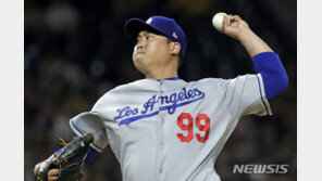 류현진, 피츠버그전 6이닝 2실점…시즌 7승 보인다