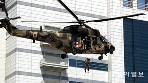 [청계천 옆 사진관]지진발생 을지연습에 투입된 수리온, 트랜스포머 소방차