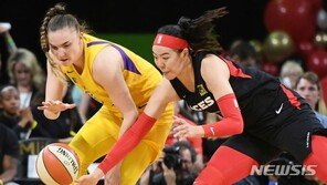 WNBA 박지수, 시즌 최다 12분44초…리바운드 5개