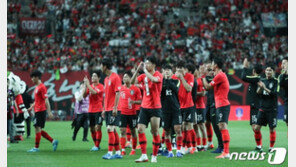 한국, 피파랭킹 37위 유지…월드컵 2차예선 1번 포트 확정