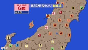日 야마가타현서 규모 6.8 강진…쓰나미 경보는 해제