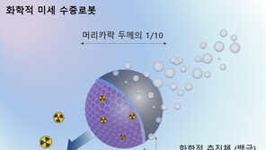 한국원자력연구원, 방사성 폐수 속 세슘 잡는 ‘미세 수중로봇’ 최초 개발