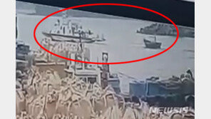북한어선 삼척항 내에서 12분간 자유롭게 배회, CCTV에 포착