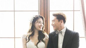 서유리♥최병길 PD, 웨딩화보 첫 공개…달달한 예비부부