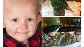 ‘군인이 꿈’ 암투병 5세 꼬마, 사망후 장례식서 대령 됐다