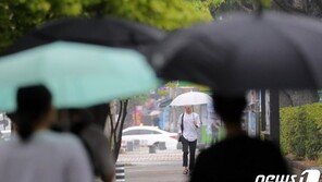 장마전선 북상중…퇴근길 서울·중부지방은 약한 비