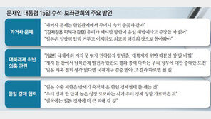 文대통령 “日 아무런 외교노력 안해”… 일방적 조치 강력 경고