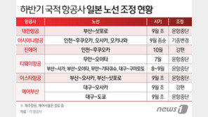 “속좁은 섬나라 보이콧!”…항공사 日노선 추가 ‘손절’ 만지작