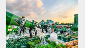 전주 가맥 축제 참가한 하이트진로, 테라 8만 병 ‘완판’