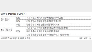 [부동산 캘린더]전국서 1764채 분양… 2개 단지만 청약 접수