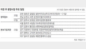 [부동산 캘린더]전국 2235채 분양… 본보기집 5곳 열어