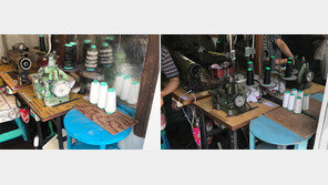 골목을 마주한 ‘3차원 데칼코마니’