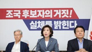 한국당 “숨 쉬는 것 빼고 다 거짓말”…조국 사모펀드·위장이혼 해명 반박