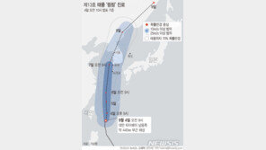 태풍 ‘링링’, 사람 서있기 힘들고 나무 뽑힐 강풍 동반