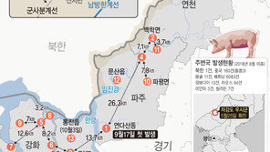 ASF 北 유입설에…방역당국 “접경지 하천·도로·사람·차량 대대적 소독”