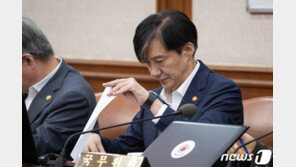 국무회의 참석한 조국 법무…어울림 줄이고 서류 검토에 몰두