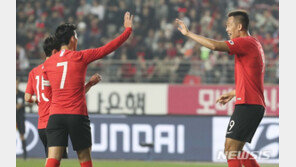 손흥민, 7개월만에 A매치 골…한국, 스리랑카에 전반 5-0 리드