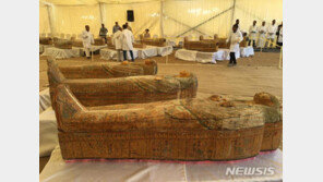 이집트 나일강서 발견된 목관들 3000년전 제작 추정